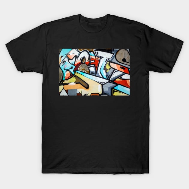 colorful graffiti design T-Shirt by Hany Khattab